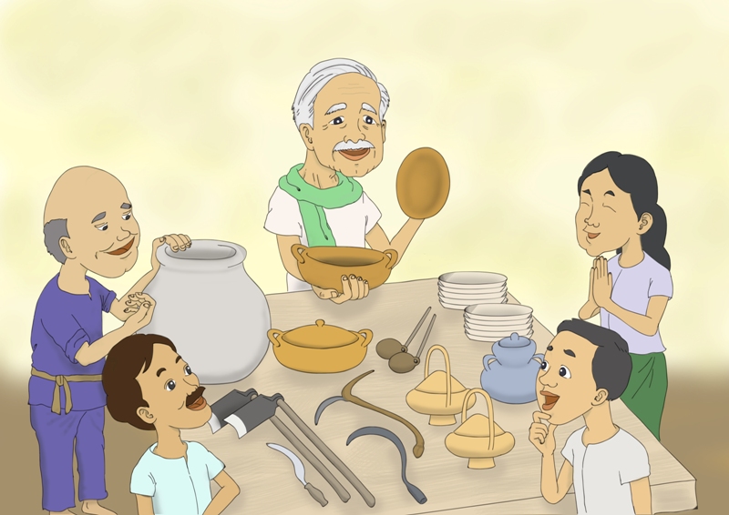 老人に姿を変えた神さま